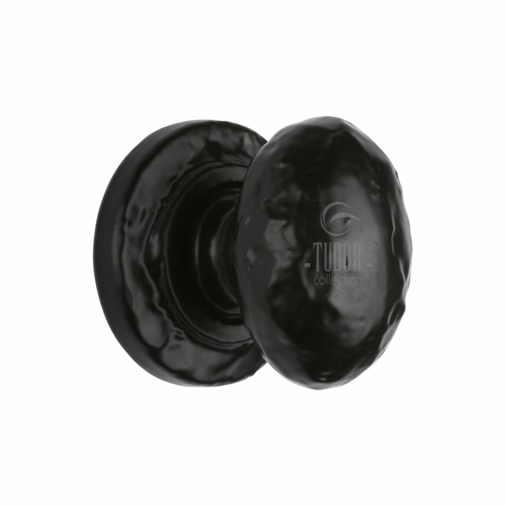 M Marcus Tudor Rustic Black Oval Design Cabinet Knob 32mm & 38mm sizes available